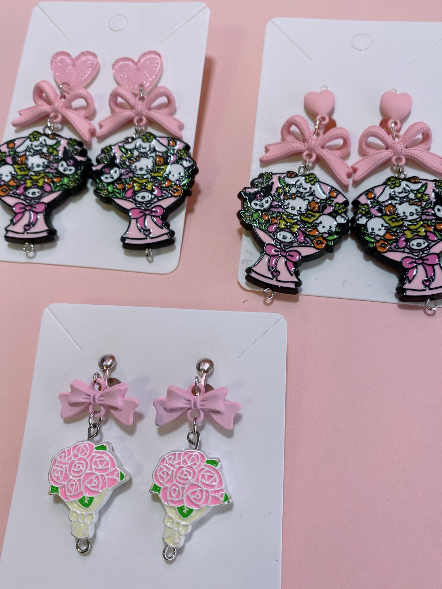 Rose Bouquet Earrings