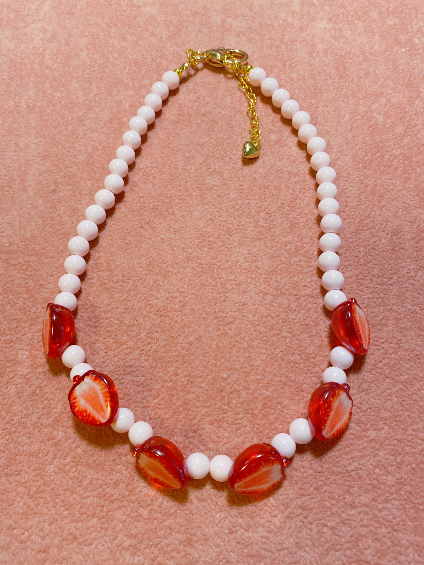 Strawberry Slice Necklace