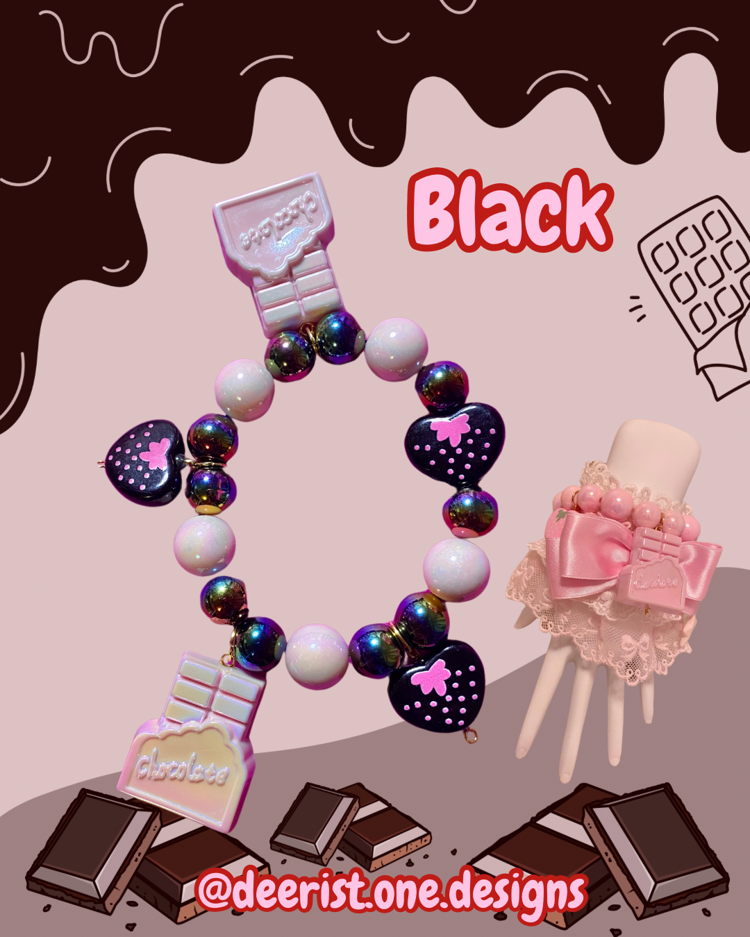 Chocolate Strawberry Bracelet