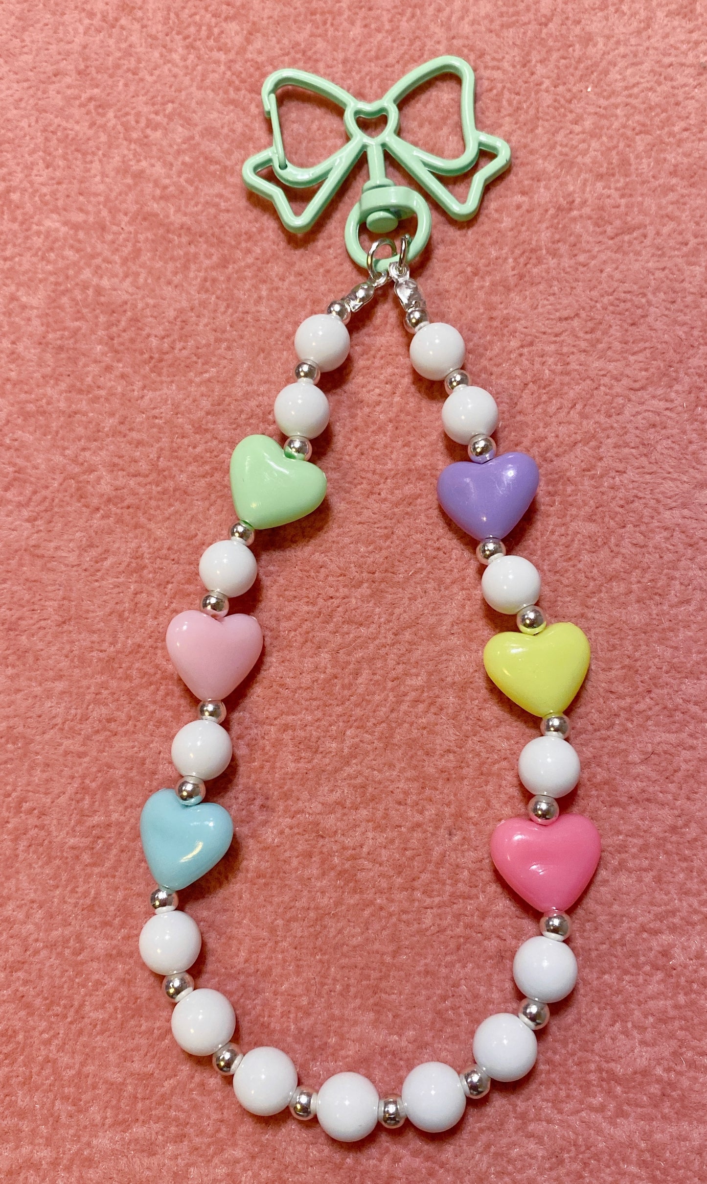 Candy Hearts Mini Keychain
