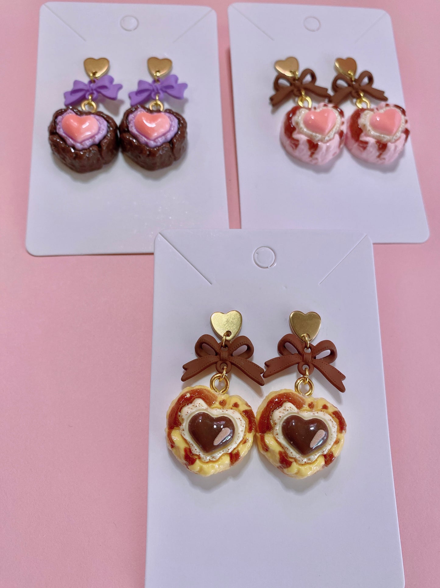 Heart Cookie Earrings