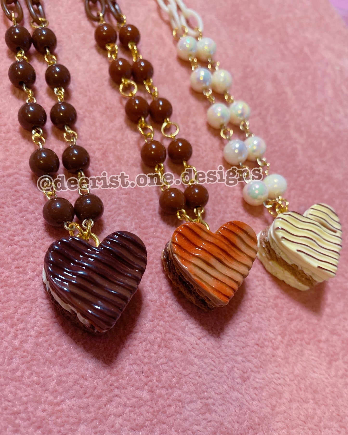 Simple Heart Cookie Necklace