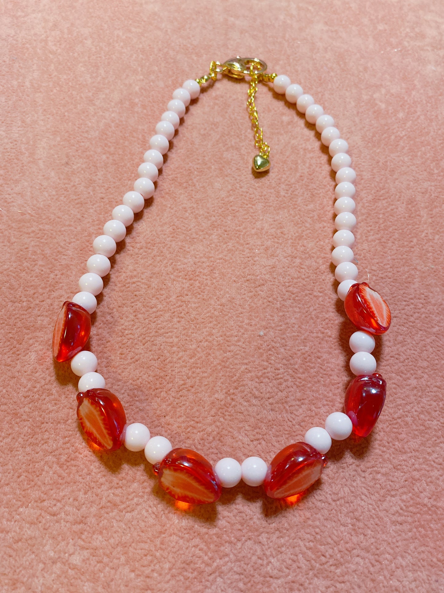 Strawberry Slice Necklace