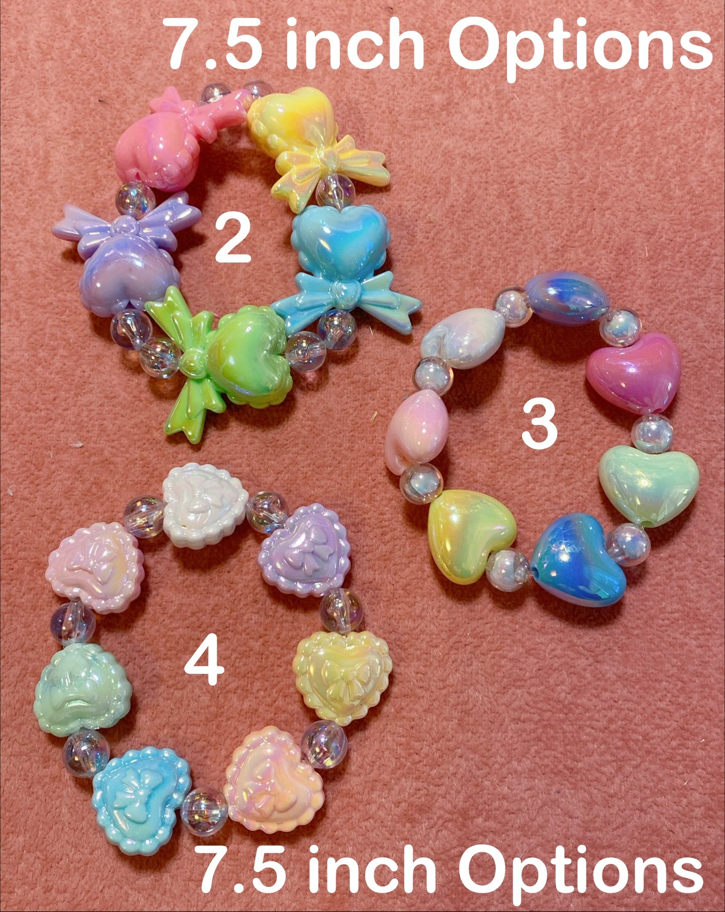Rainbow Hearts Bracelet