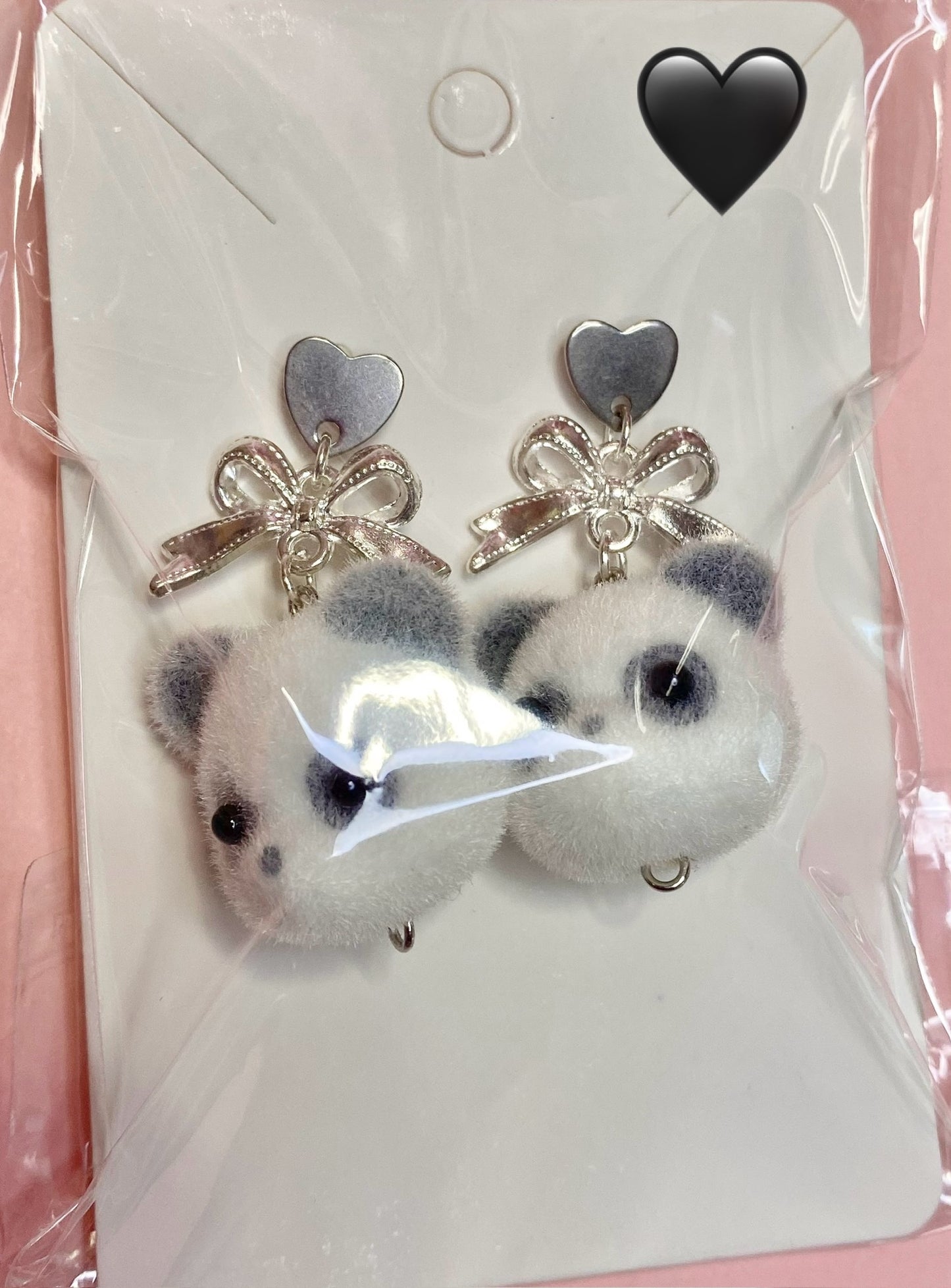 Panda Earrings