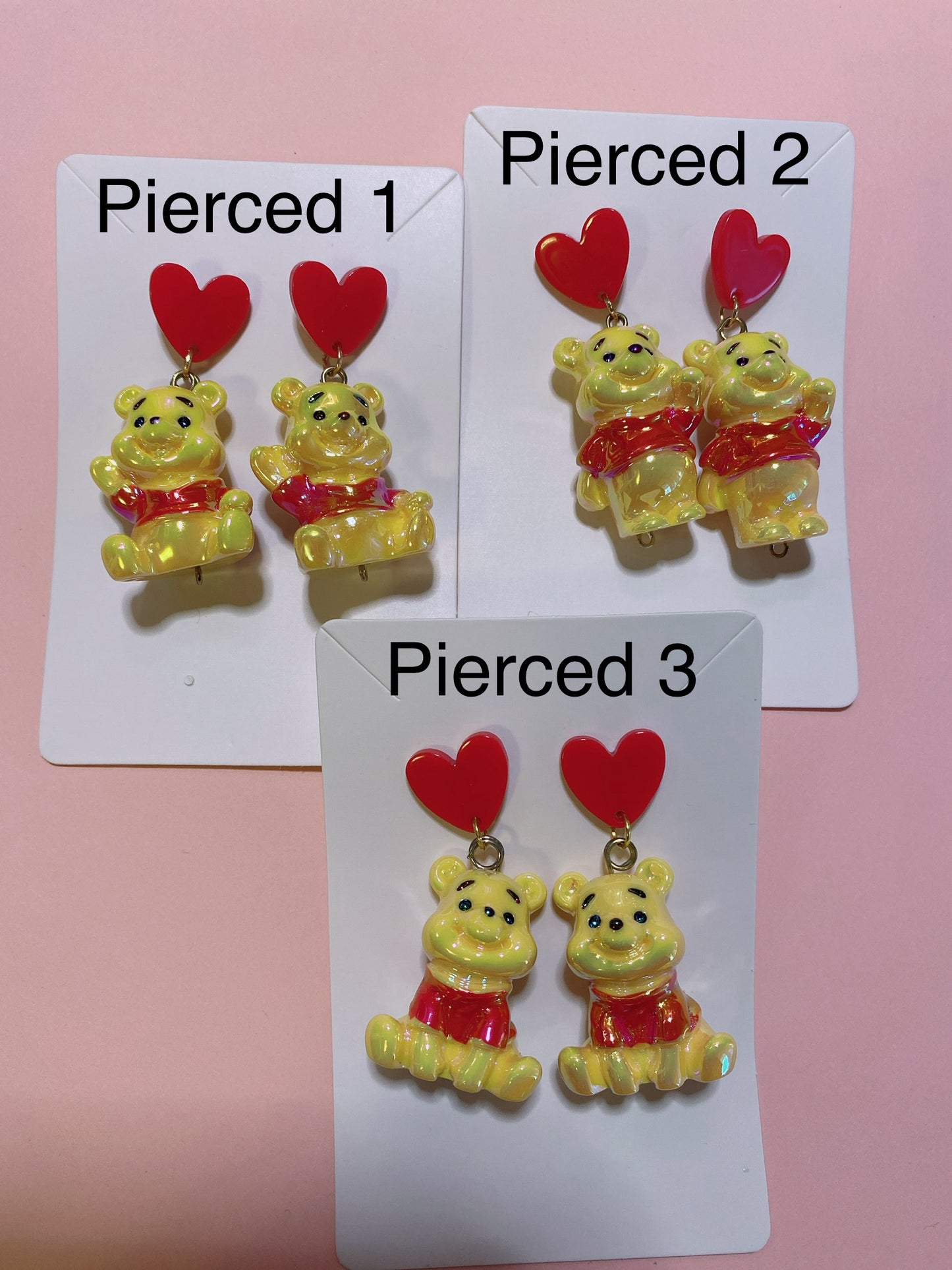 Yellow Bear Earrings