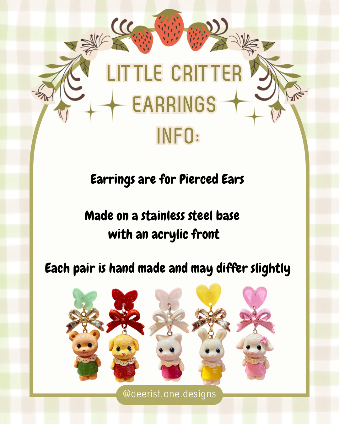 Little Critter Earrings