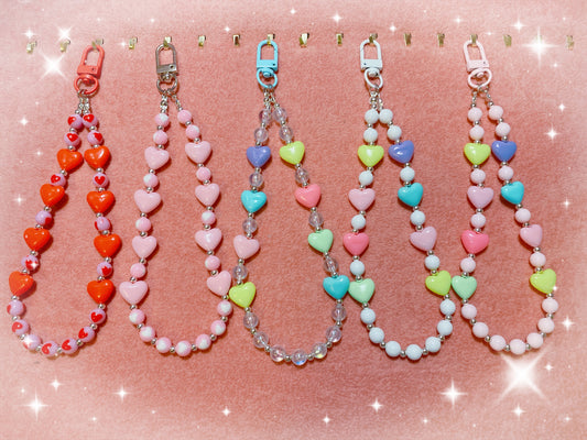 Candy Hearts Bag Chain