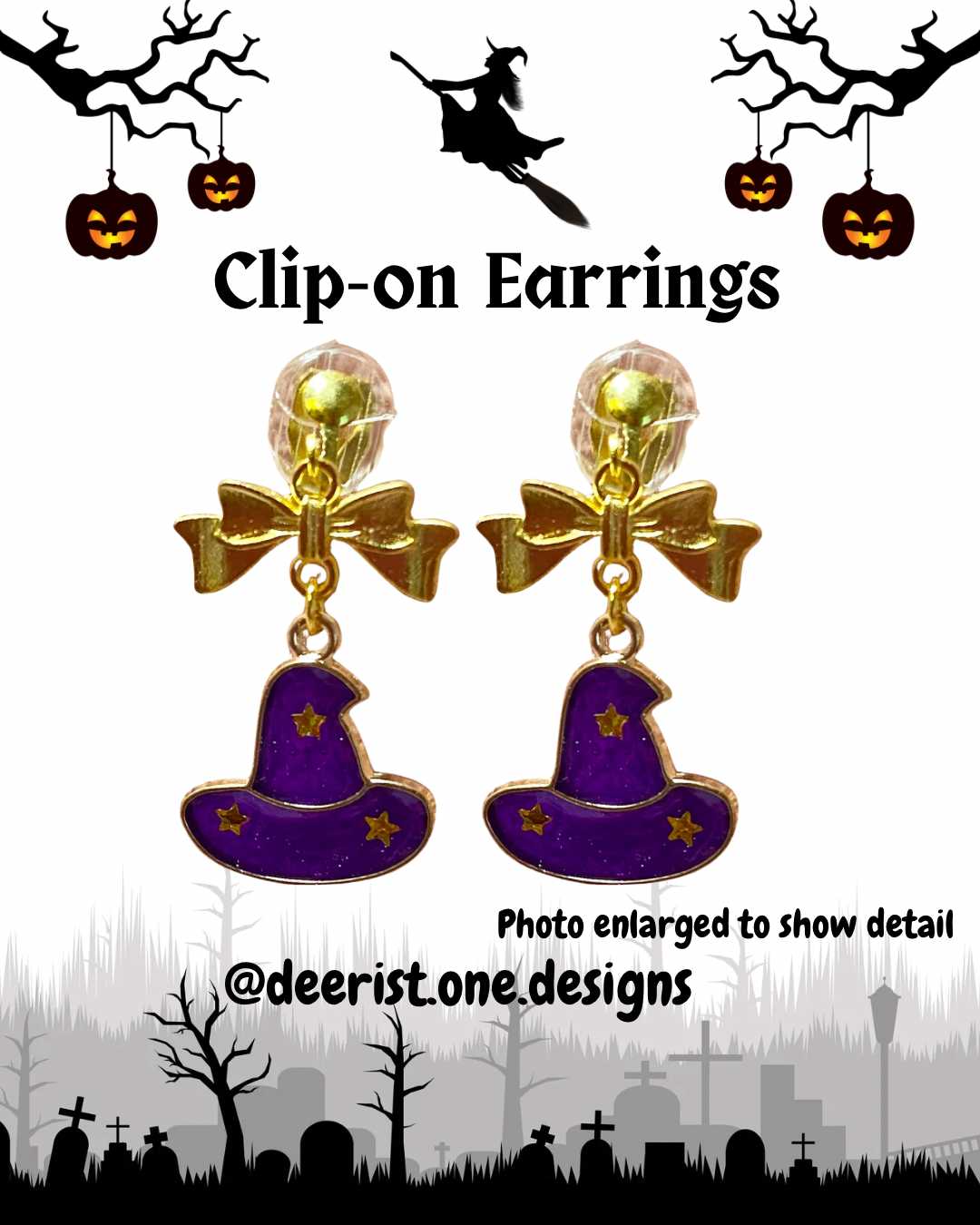 Witch Hat Earrings