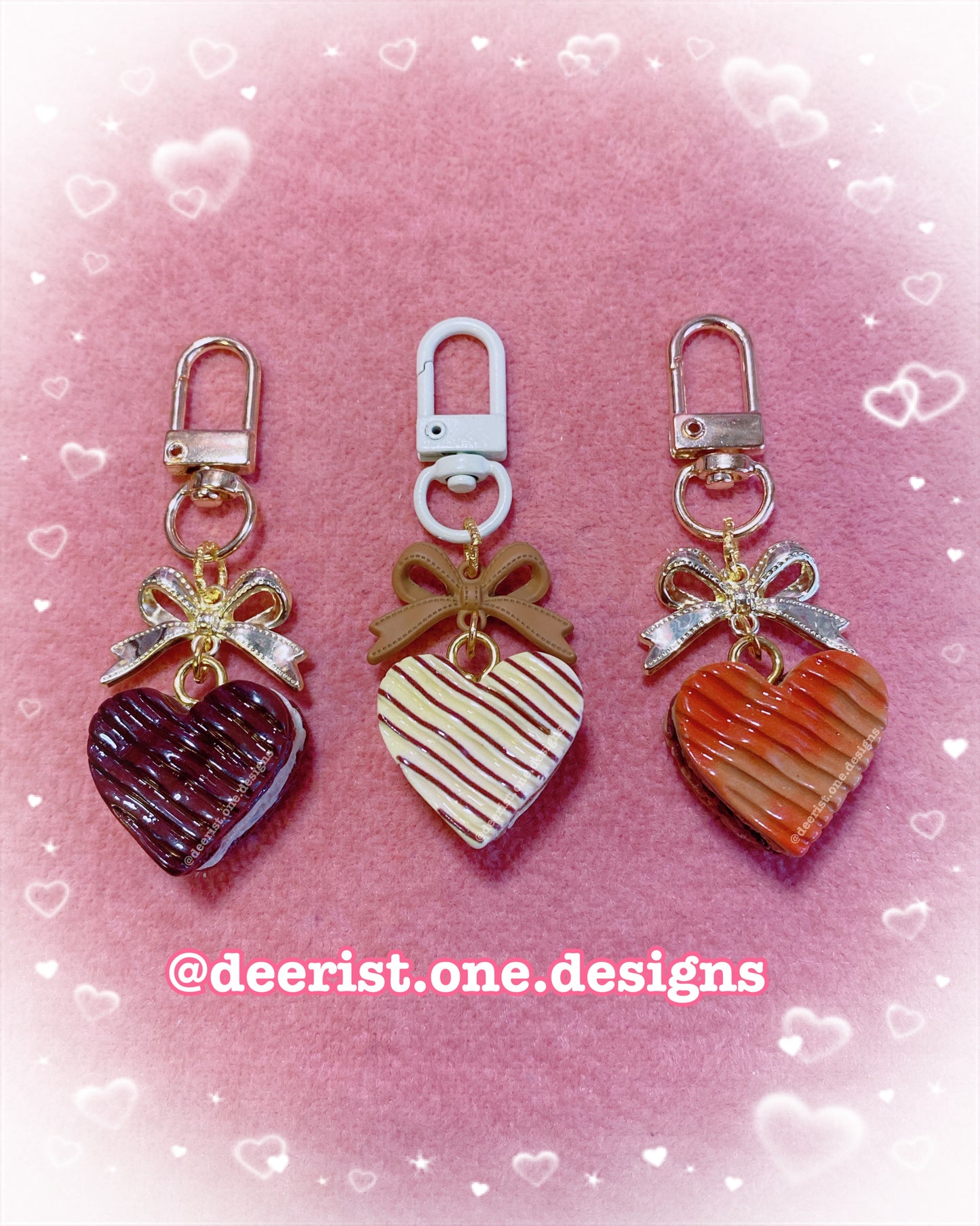 Heart Cookie Bag Charm