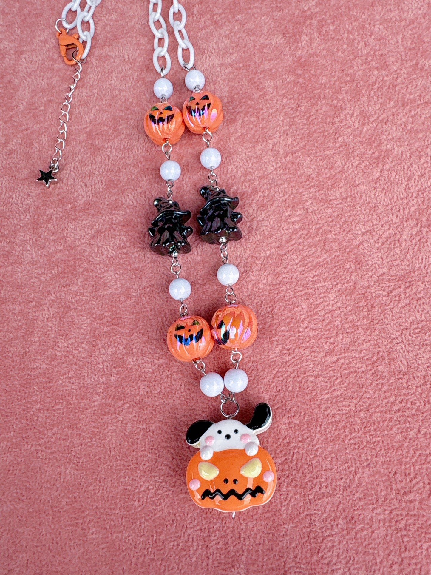 Puppy Pumpkin Necklace