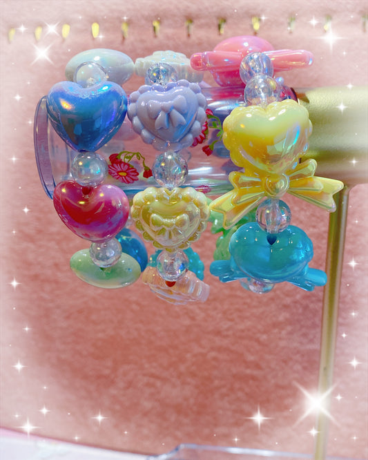 Rainbow Hearts Bracelet