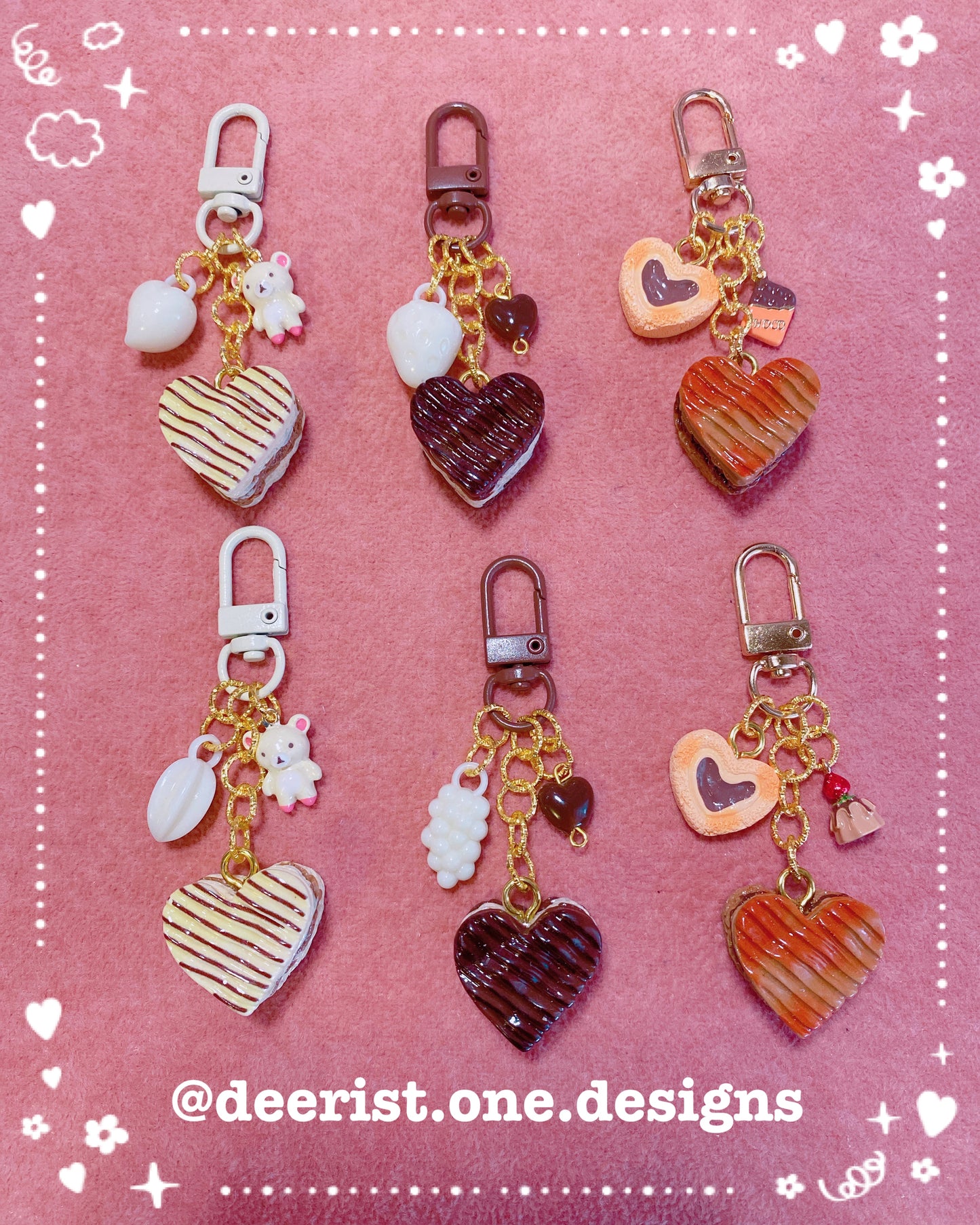Heart Cookie Keychain