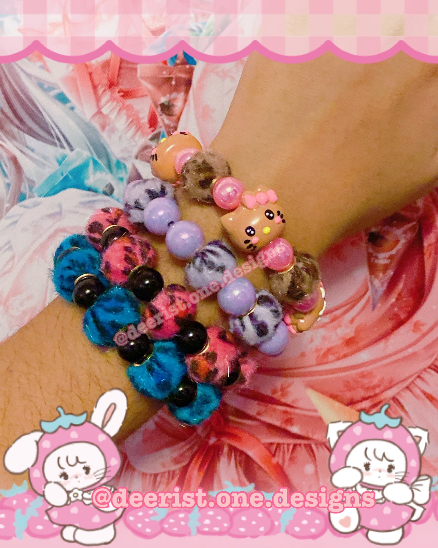 Fluffy Leopard Bracelet
