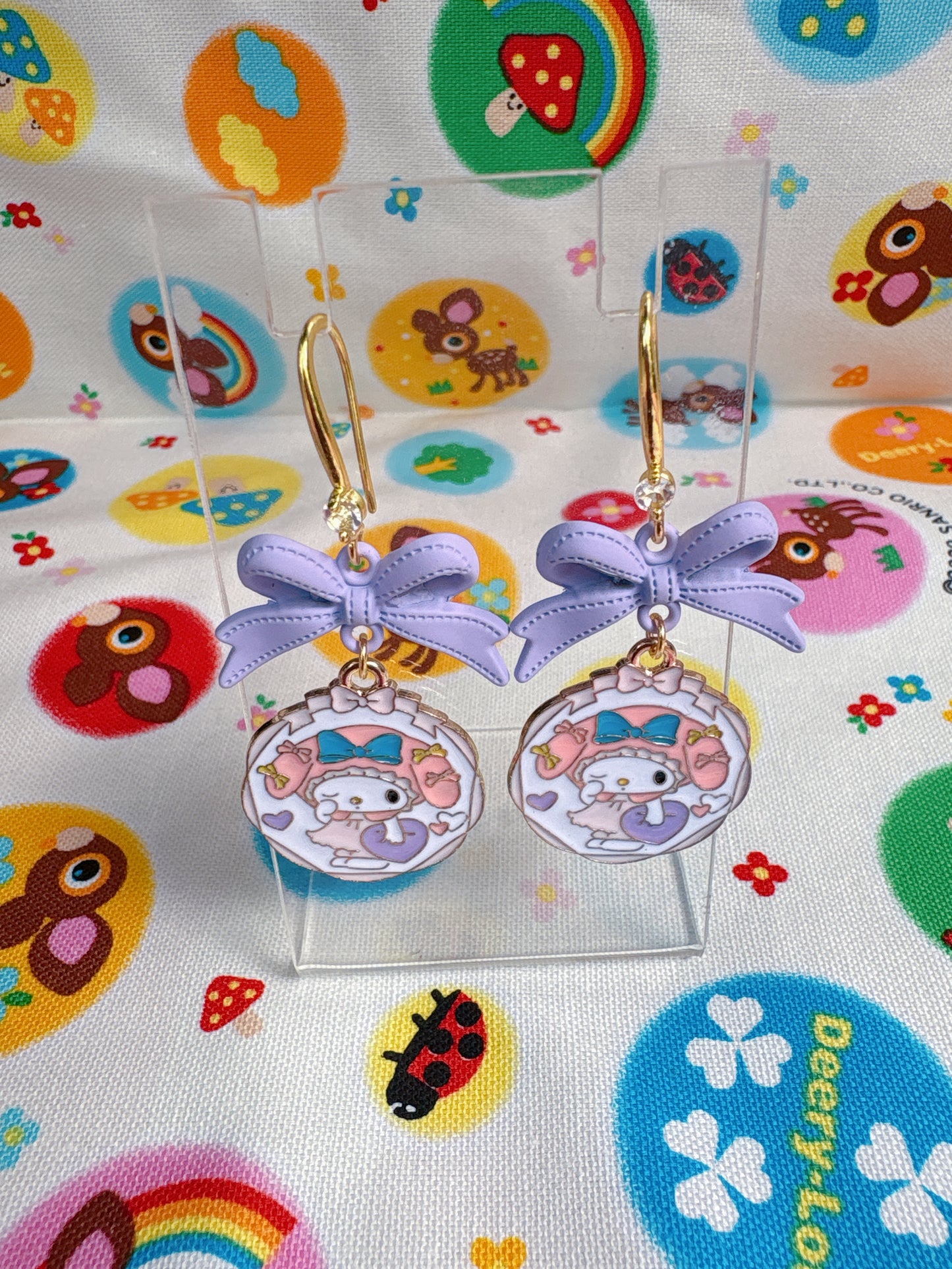Pink Bunny Earrings