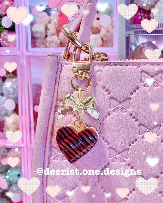 Heart Cookie Bag Charm