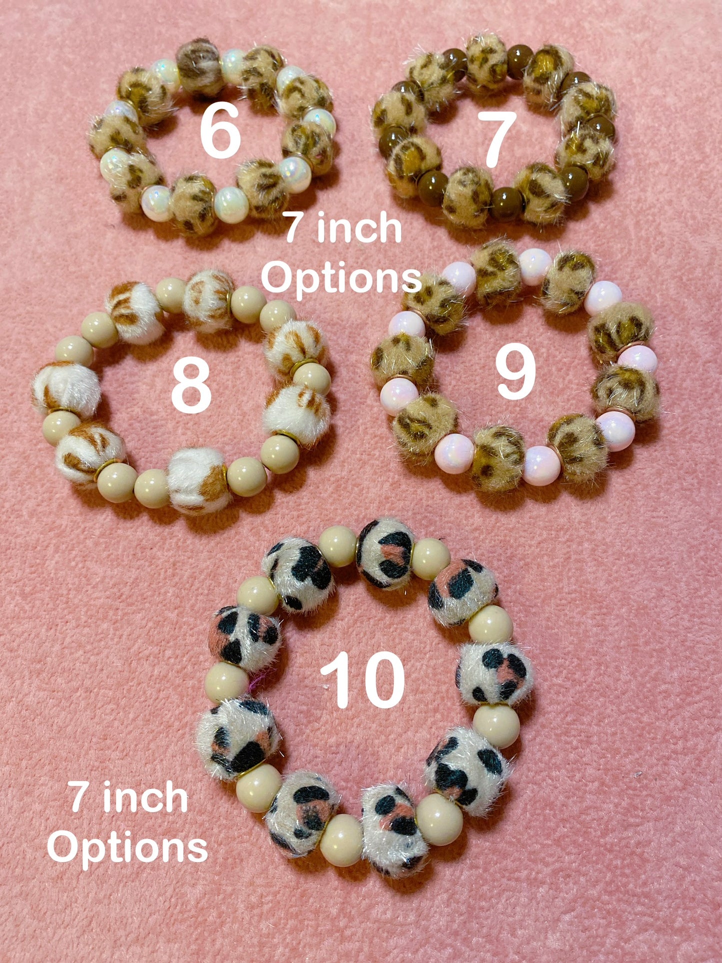 Fluffy Leopard Bracelet