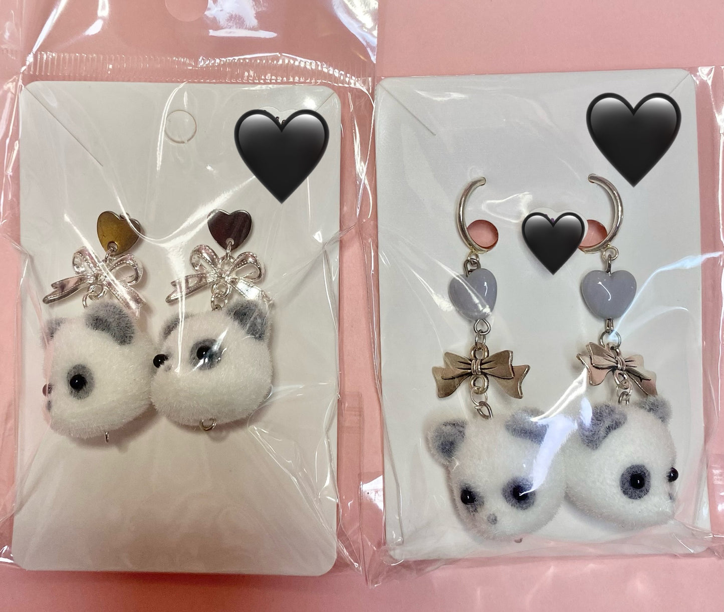 Panda Earrings