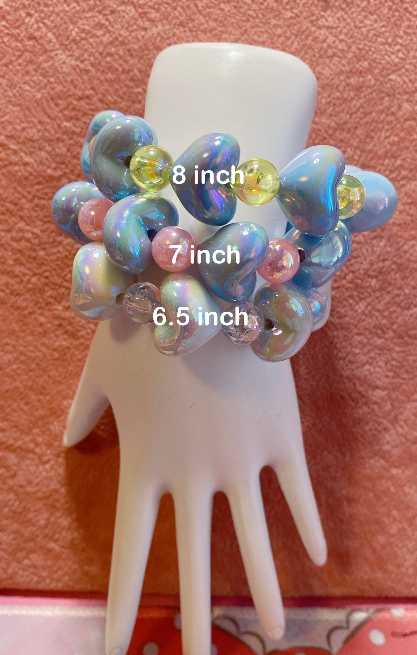 Blue Hearts Bracelet