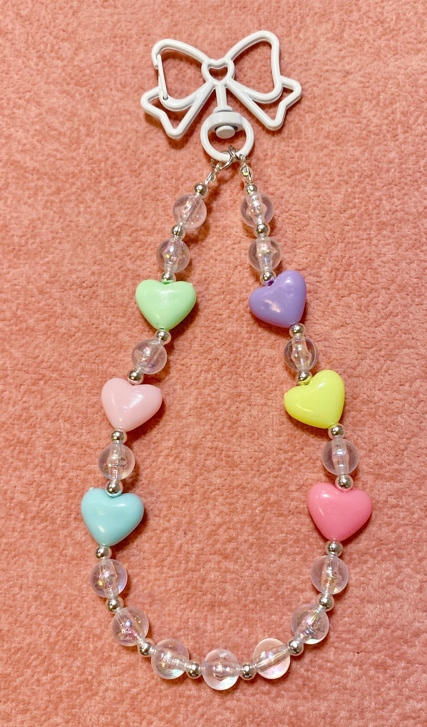 Candy Hearts Mini Keychain