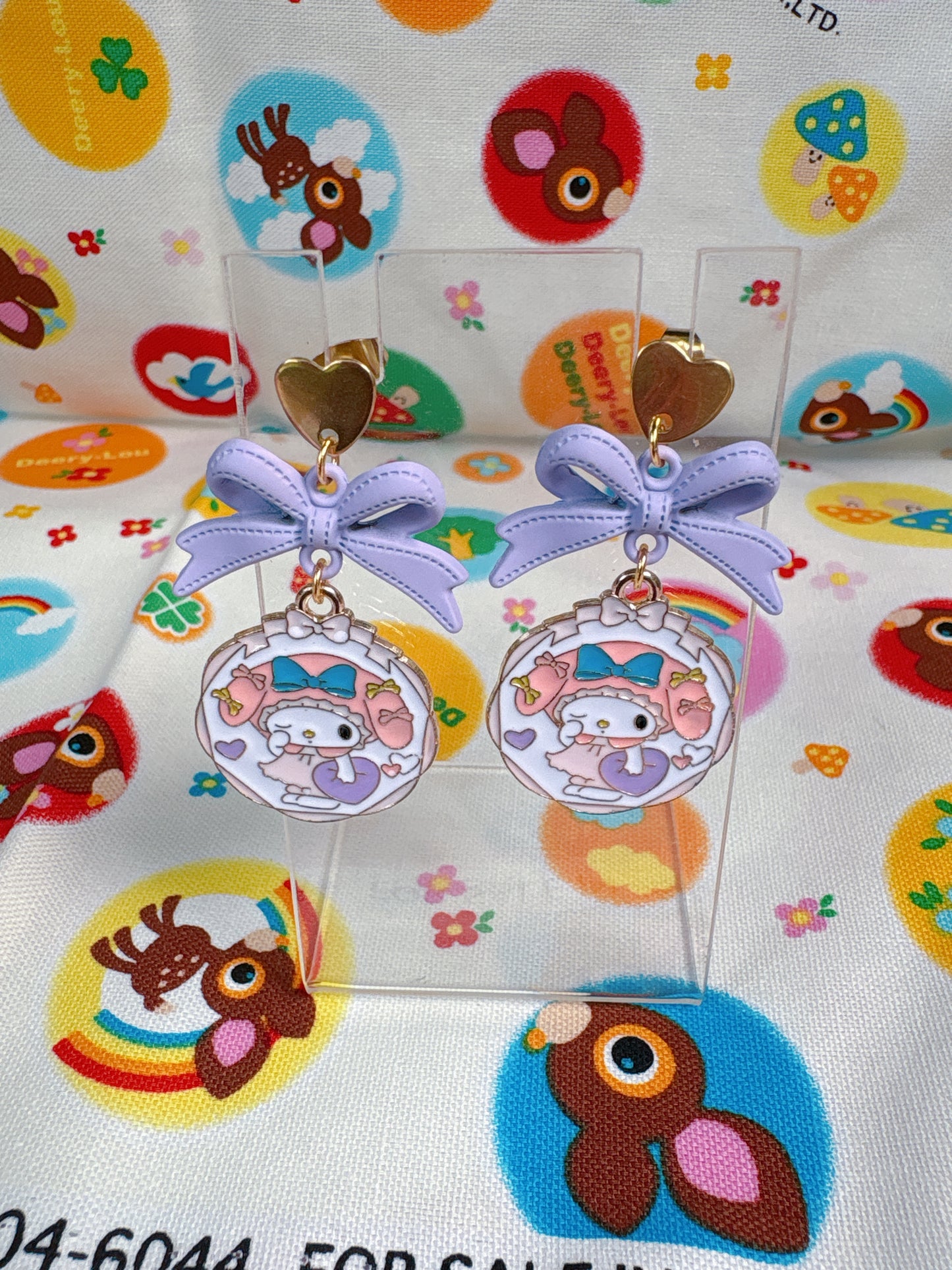 Pink Bunny Earrings