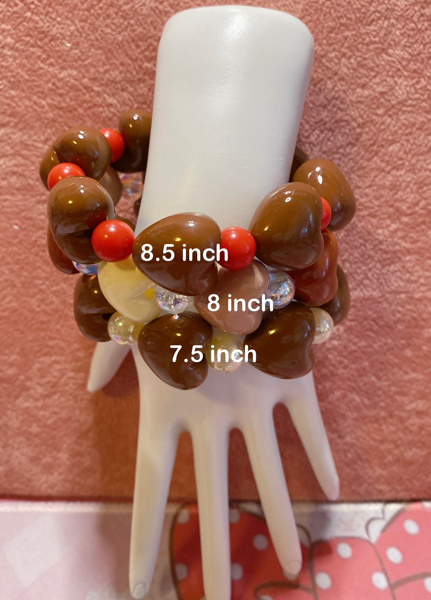 Chocolate Heart Bracelet