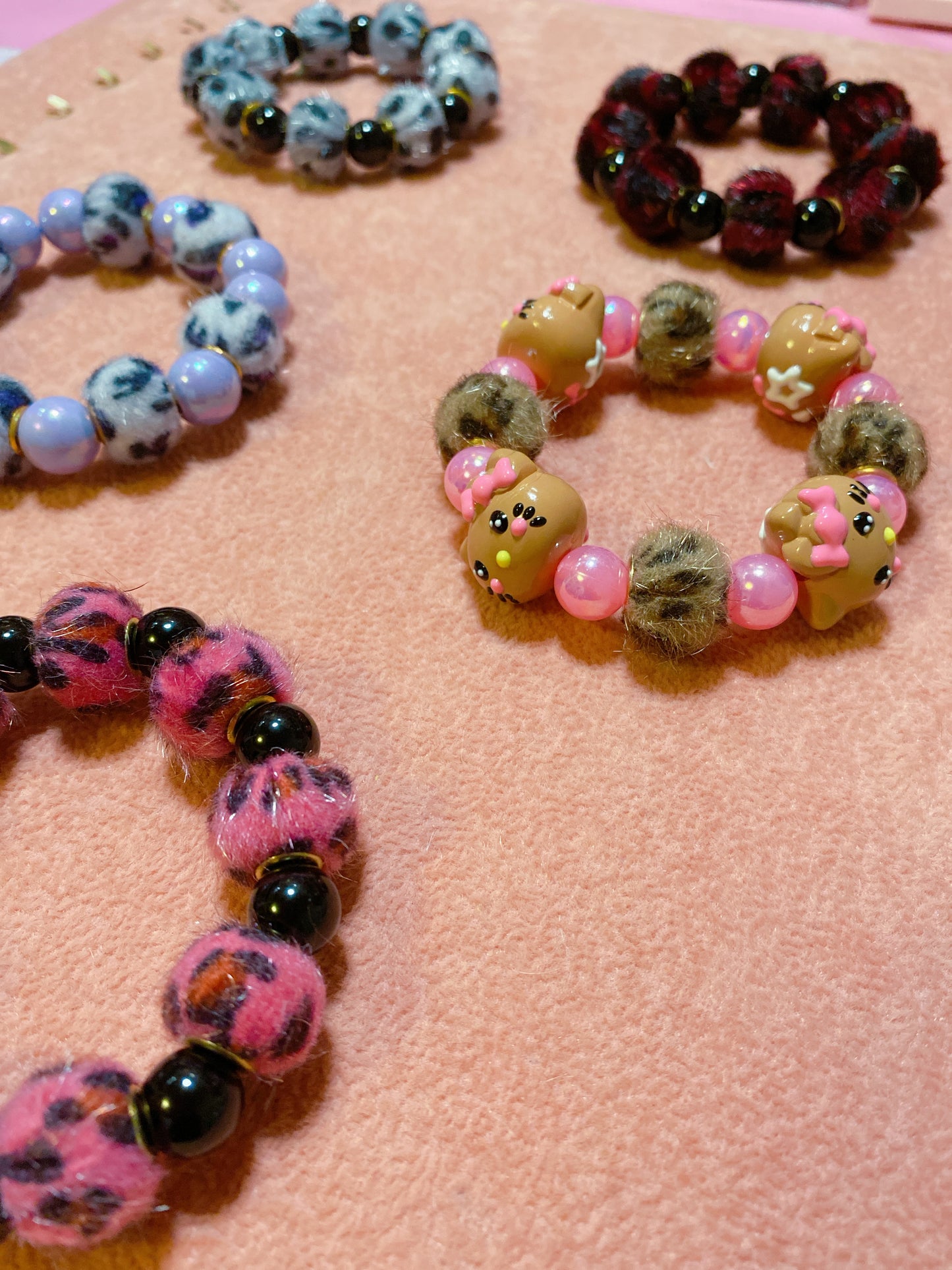 Fluffy Leopard Bracelet