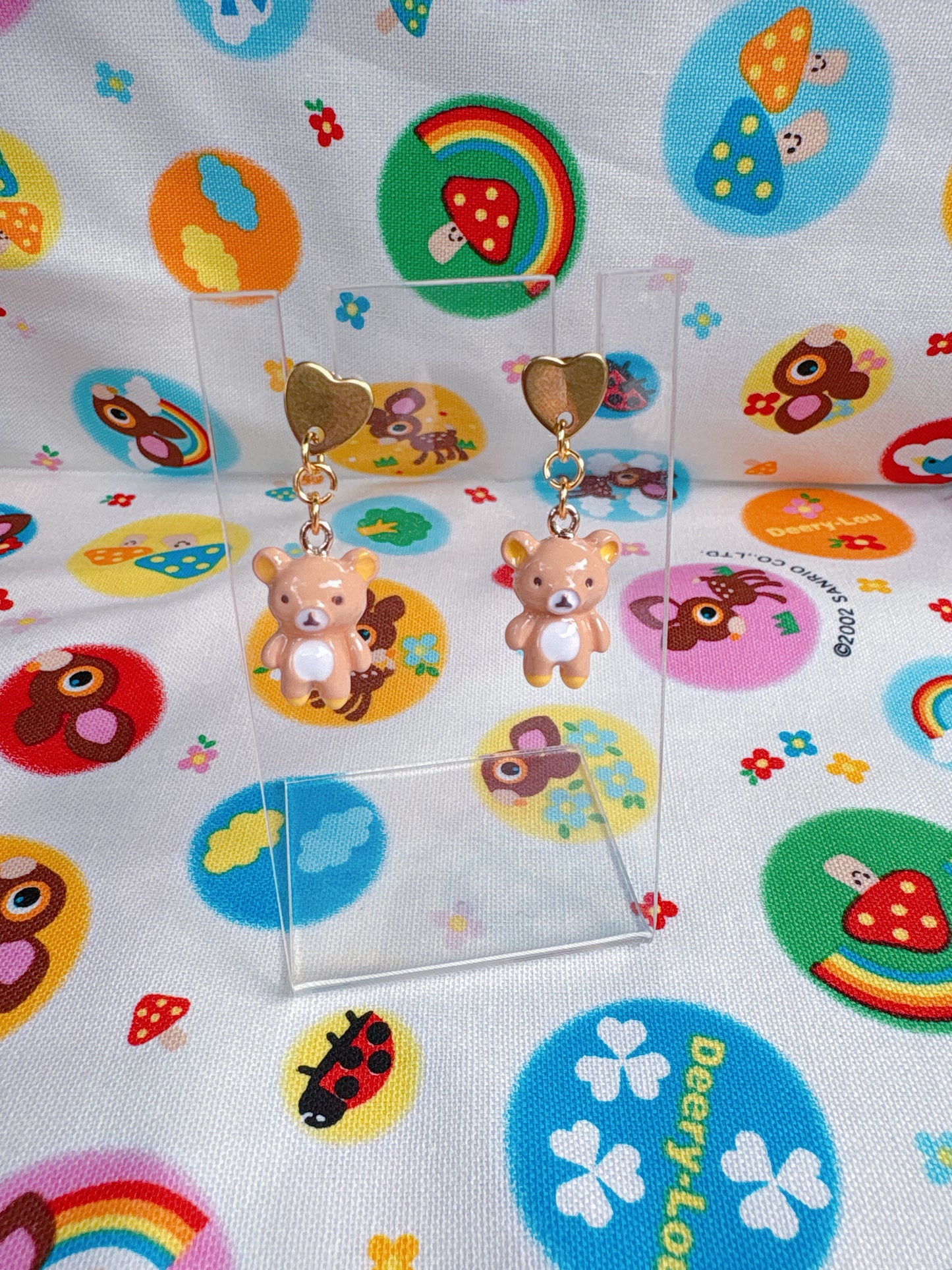 Brown Bear Earrings