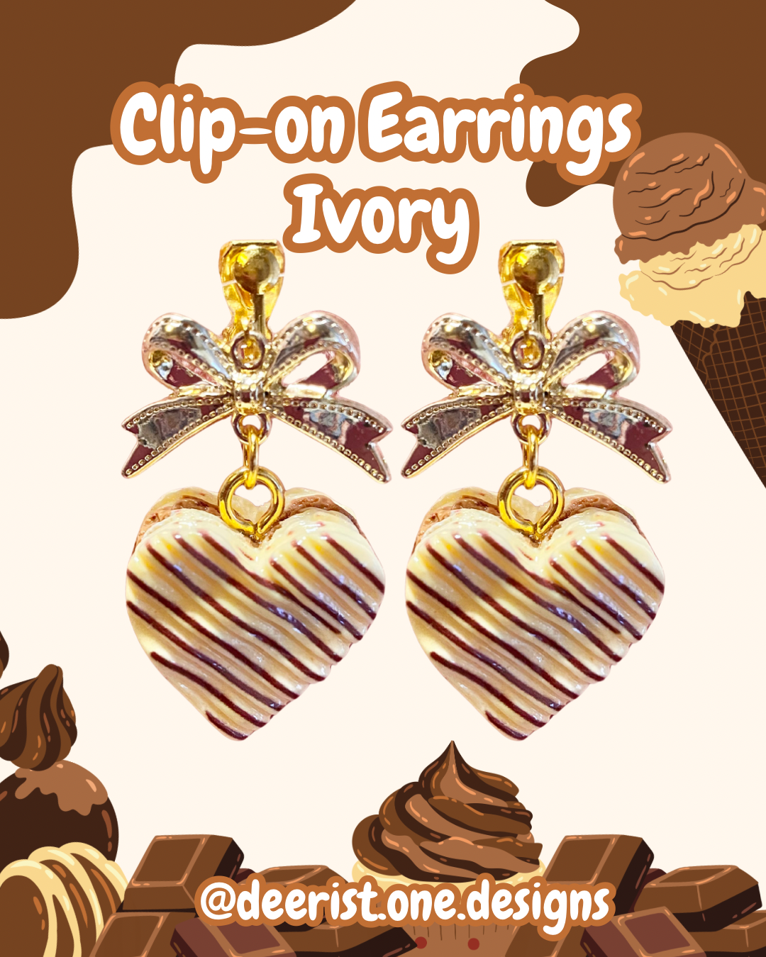 Heart Cookie Earrings