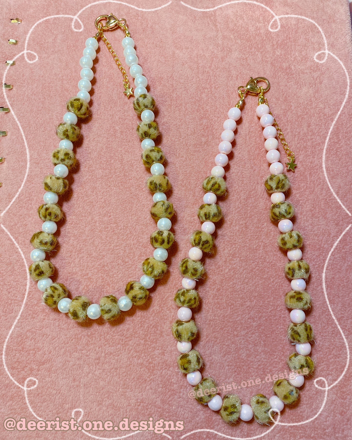 Fluffy Leopard Necklace