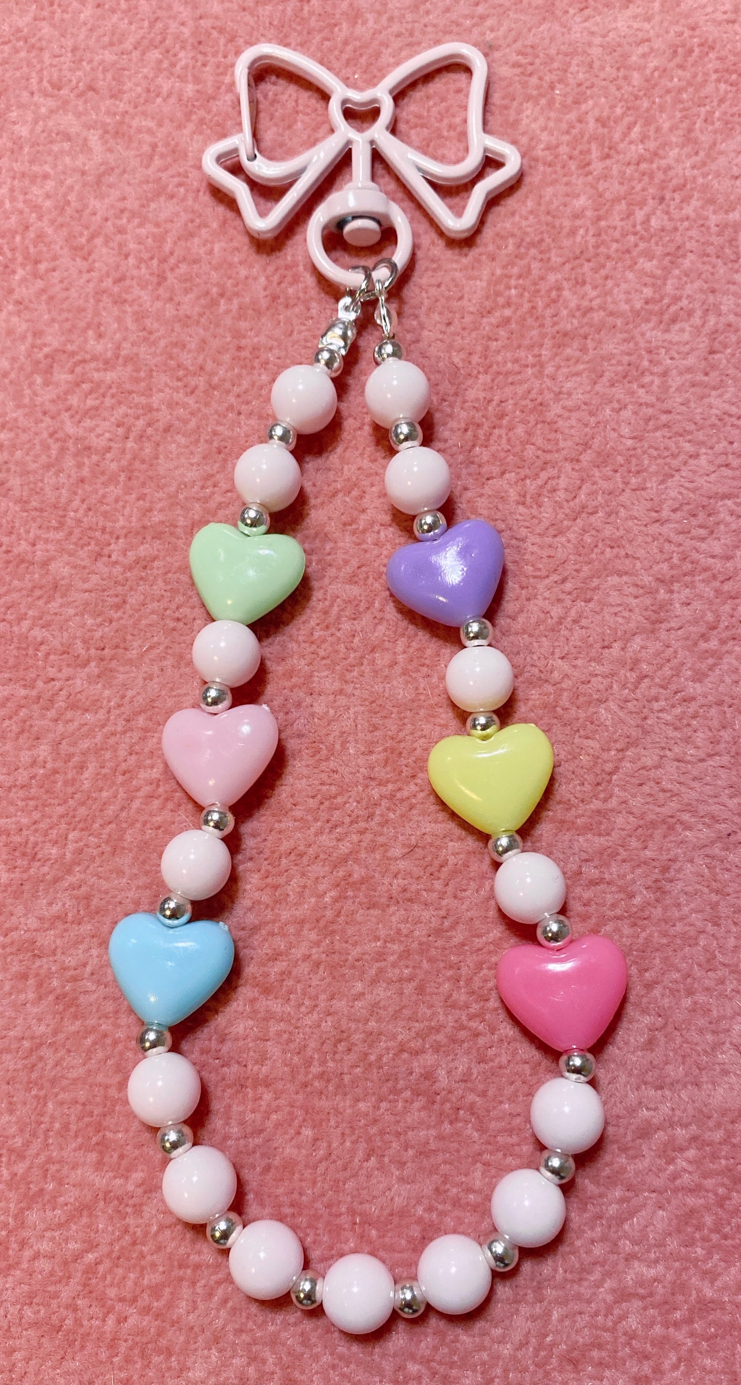Candy Hearts Mini Keychain