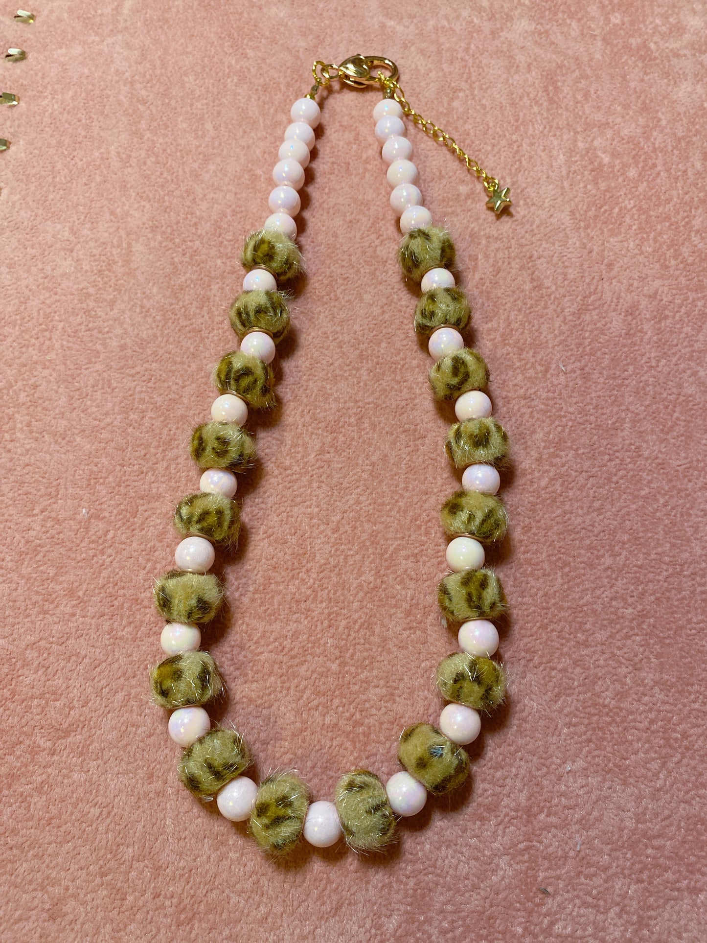 Fluffy Leopard Necklace