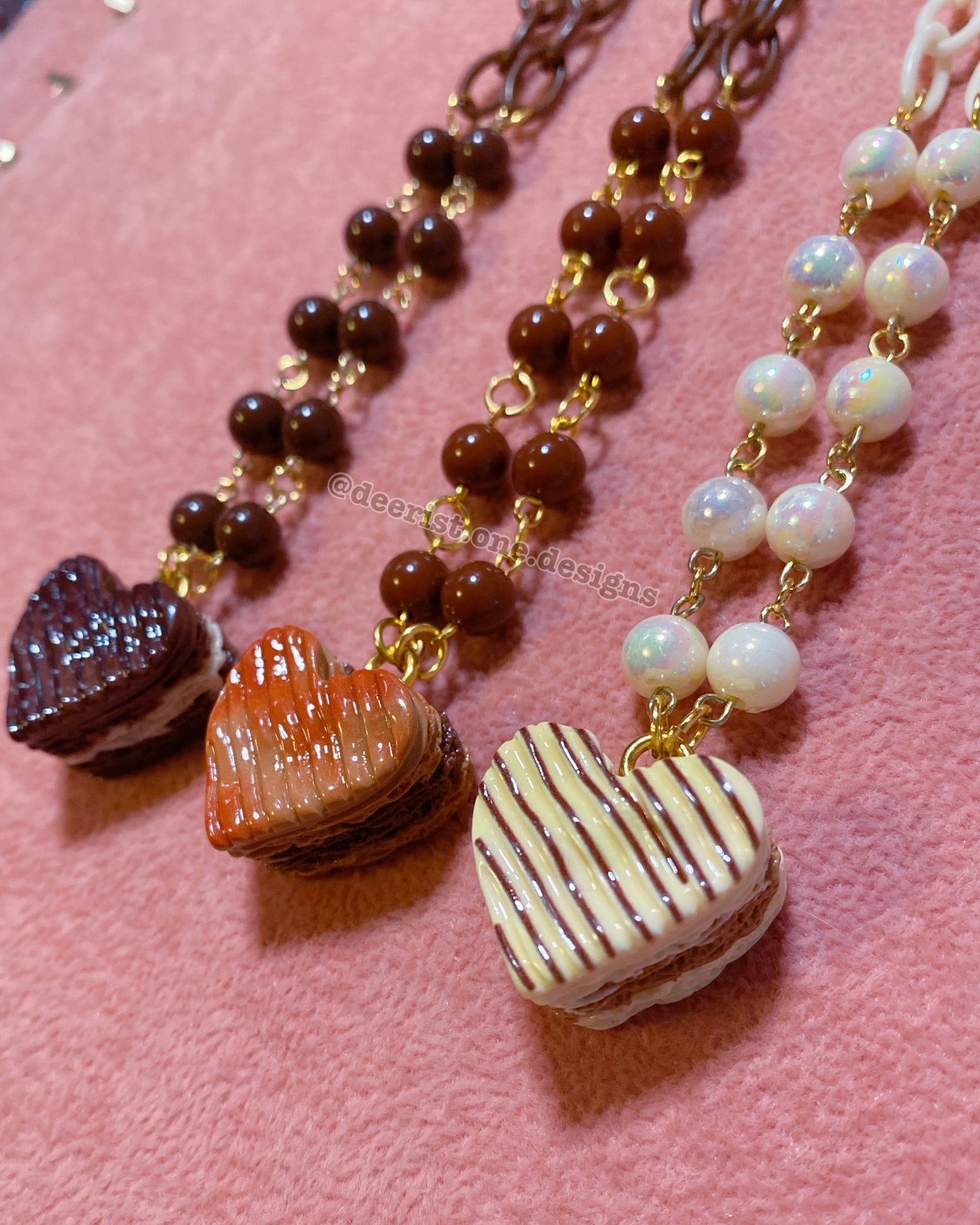 Simple Heart Cookie Necklace
