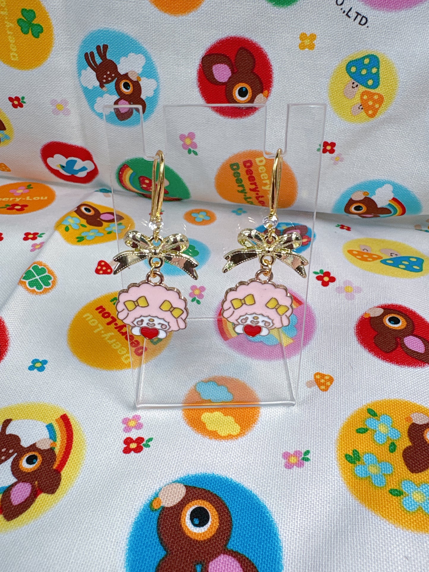 Pink Bunny Earrings