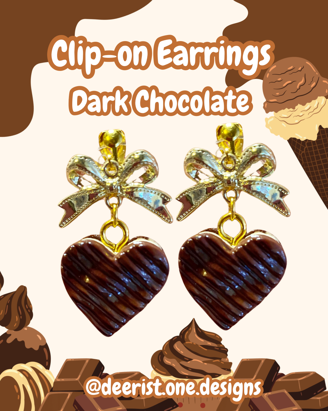 Heart Cookie Earrings
