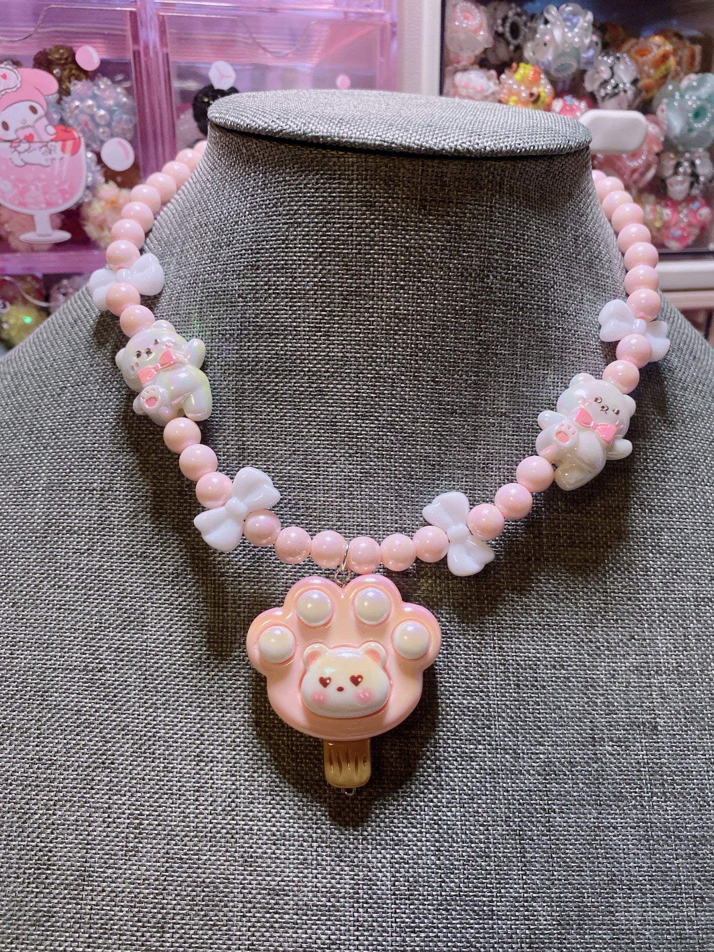 Paw Ice Cream Necklace