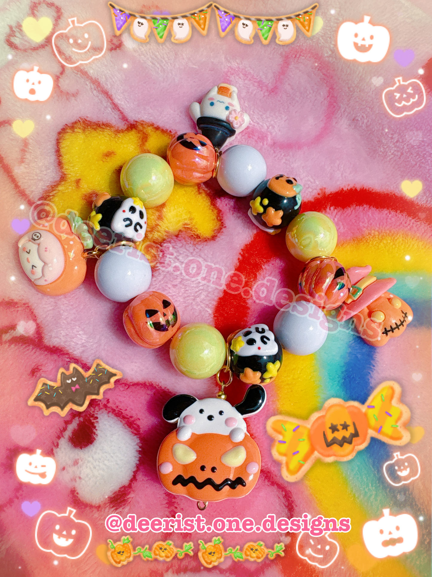 Puppy Pumpkin Bracelet