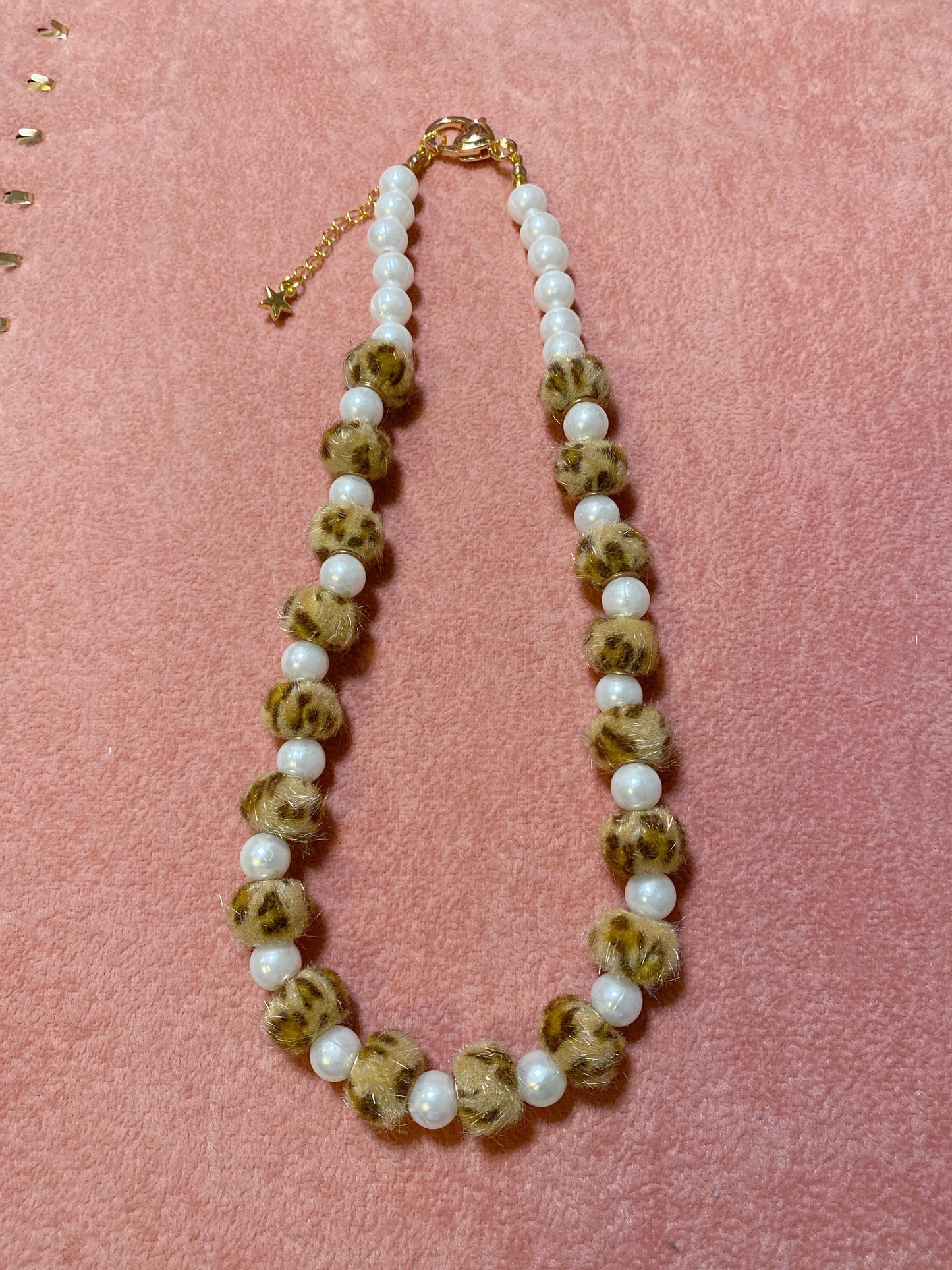 Fluffy Leopard Necklace