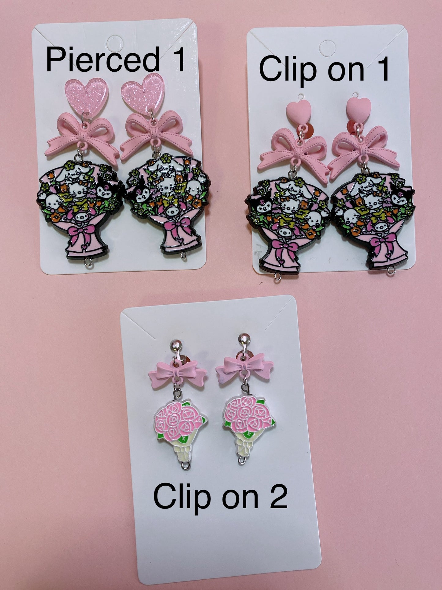 Rose Bouquet Earrings