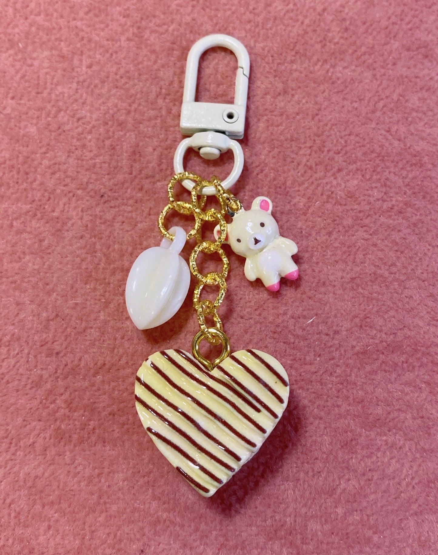 Heart Cookie Keychain