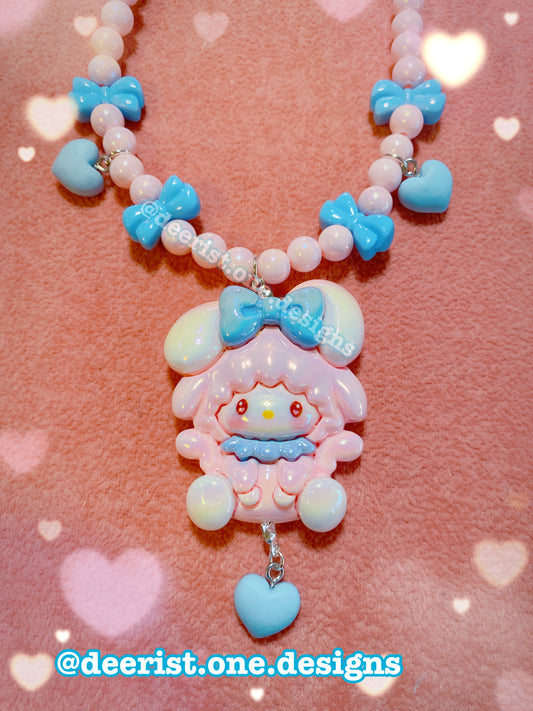 Pink Lamb Necklace