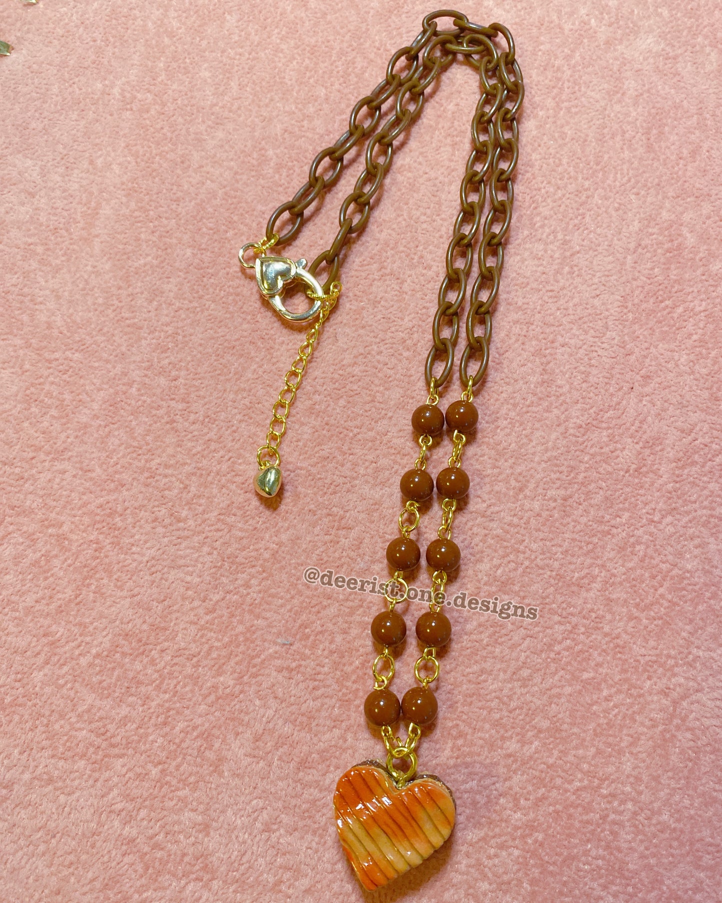 Simple Heart Cookie Necklace