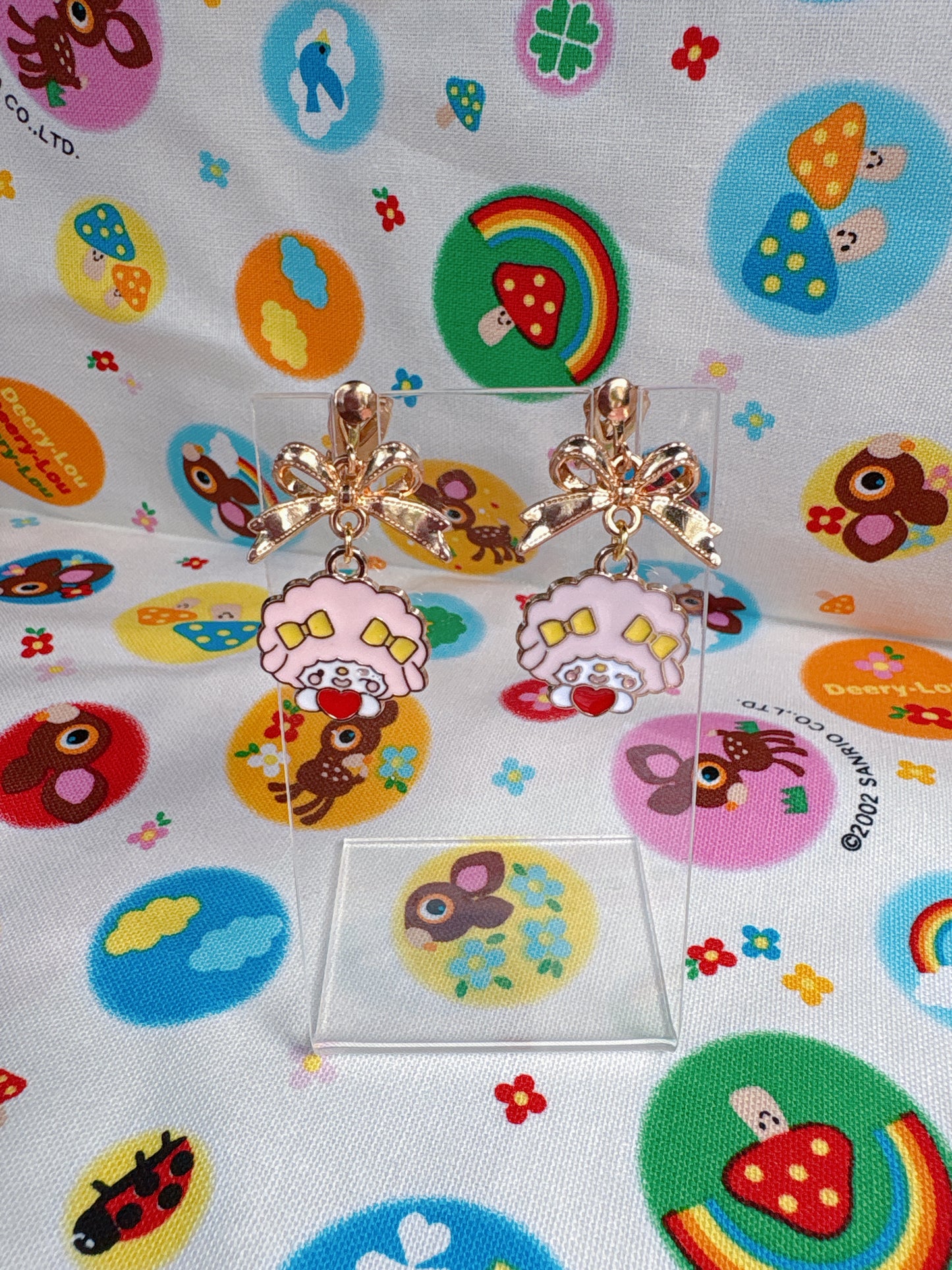 Pink Bunny Earrings