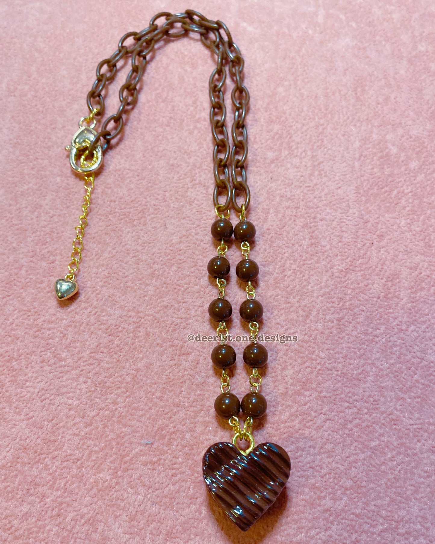 Simple Heart Cookie Necklace