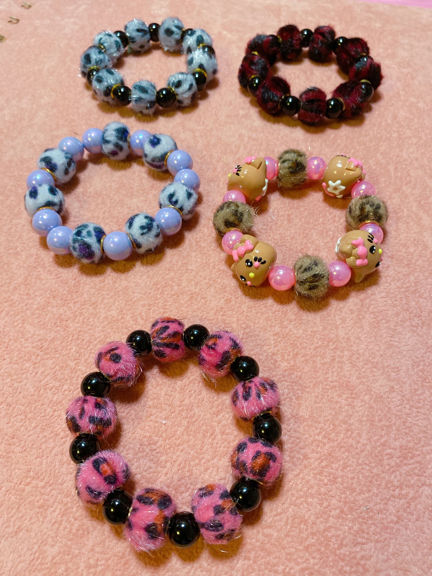 Fluffy Leopard Bracelet
