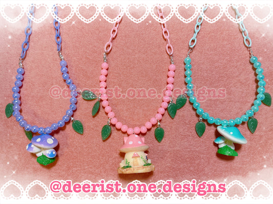 Mushroom Necklace
