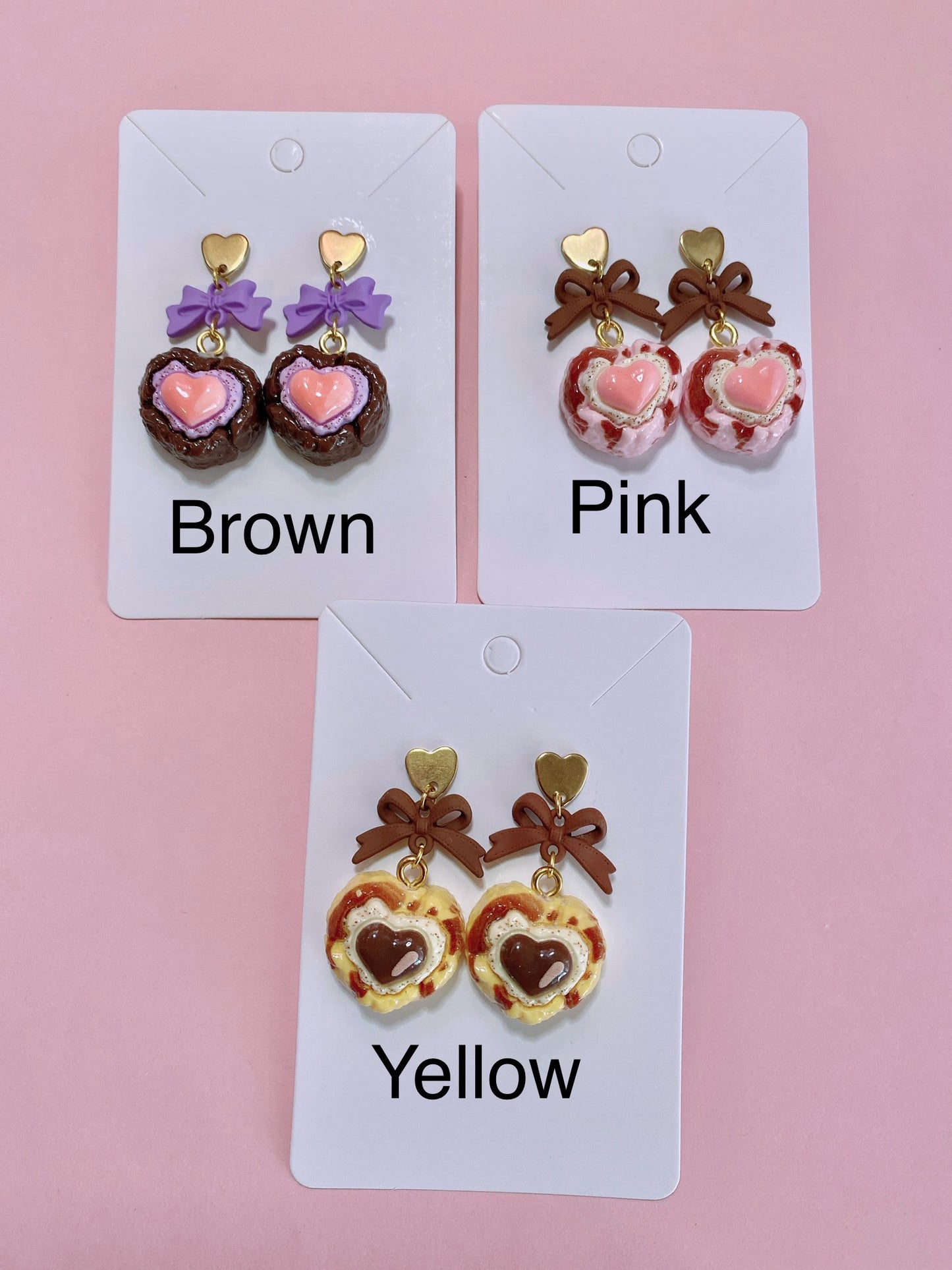 Heart Cookie Earrings